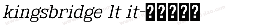 kingsbridge lt it字体转换